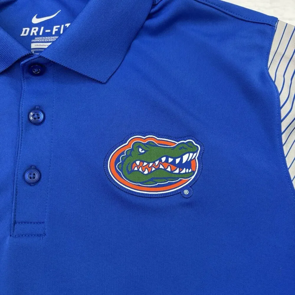 Nike Dri-FIT Florida Gators Polo Shirt Mens Medium Short Sleeve Performance